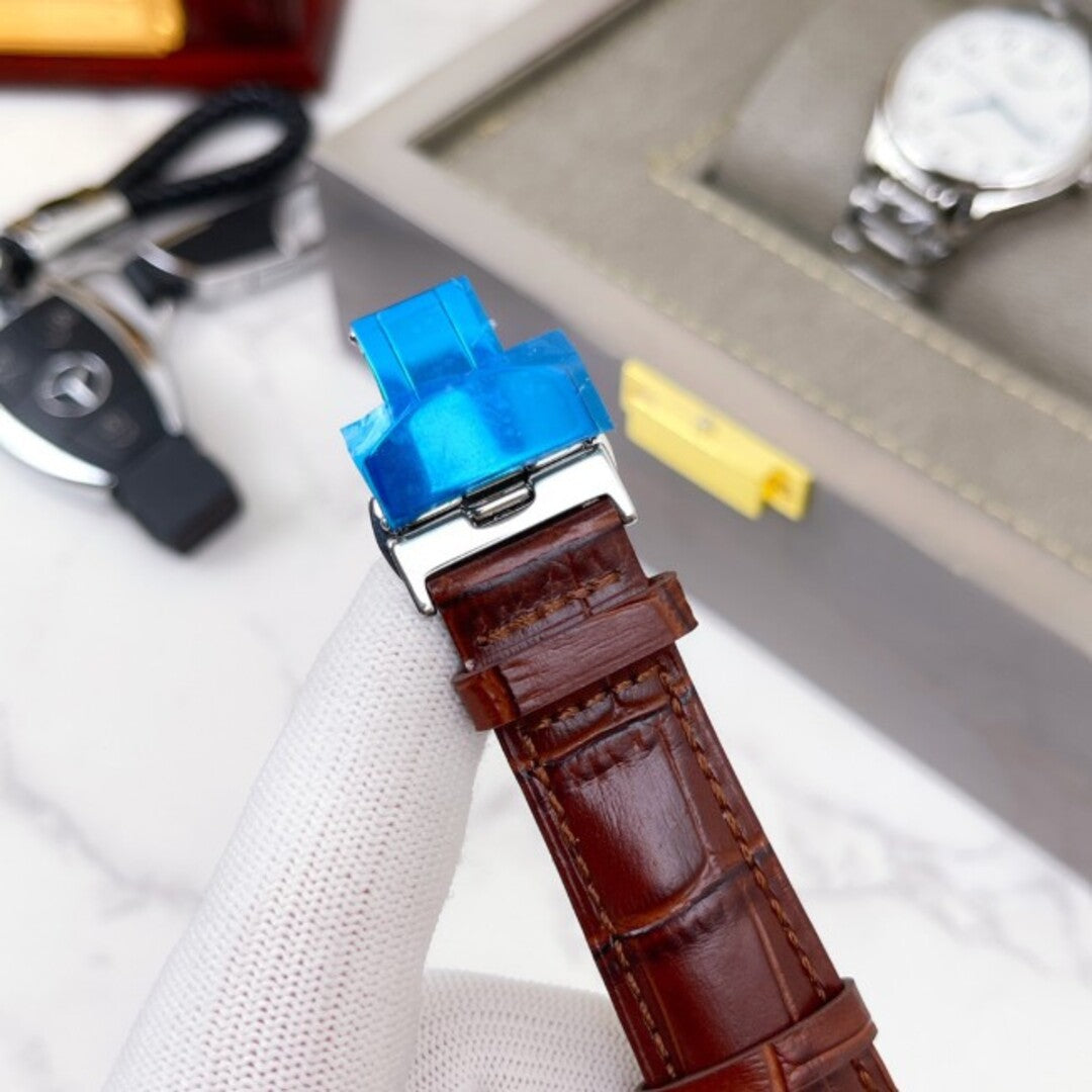 Leather Tourbillon Watch