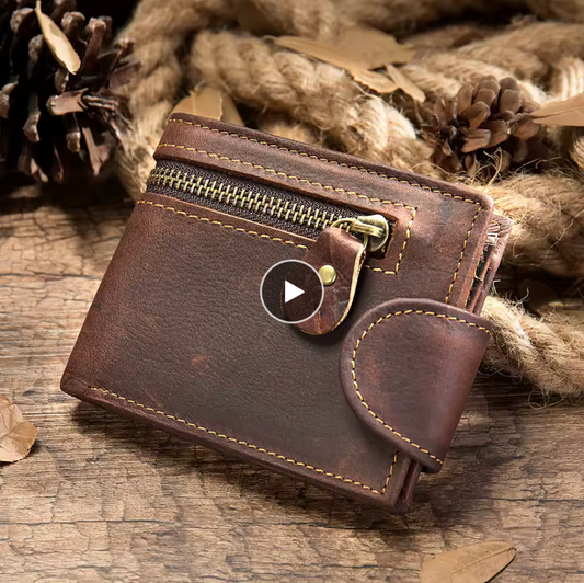VINTAGE COWHIDE LEATHER WALLET