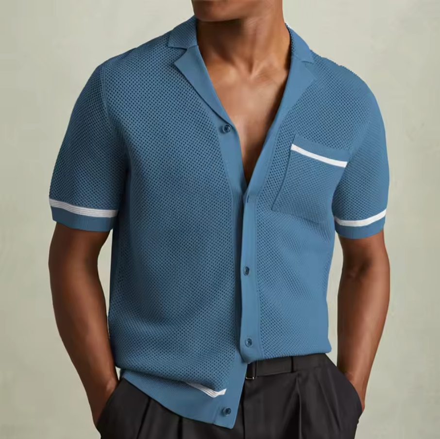 STRIPE KNIT SHIRT