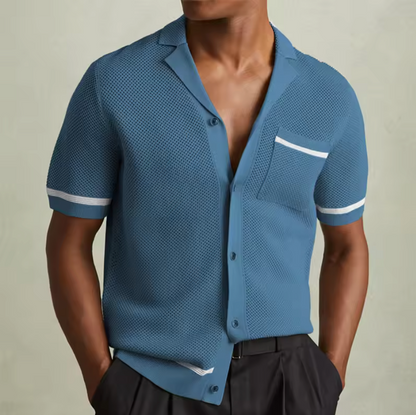 STRIPE KNIT SHIRT