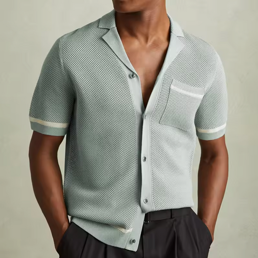 STRIPE KNIT SHIRT