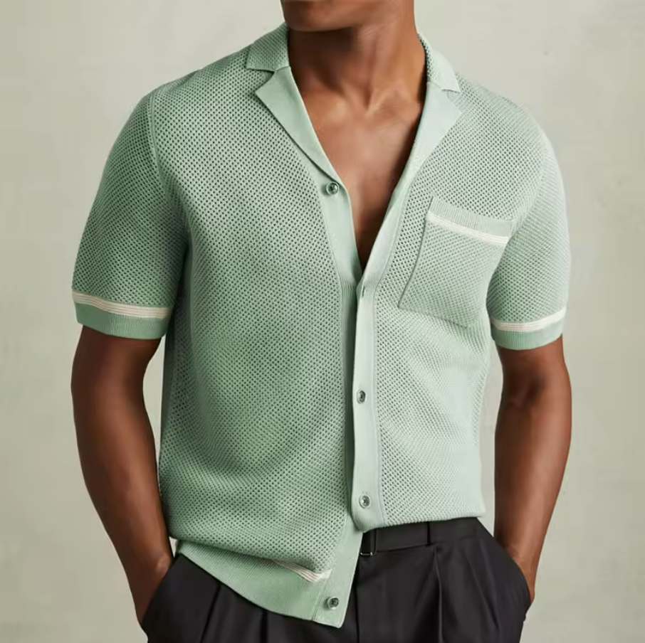 STRIPE KNIT SHIRT