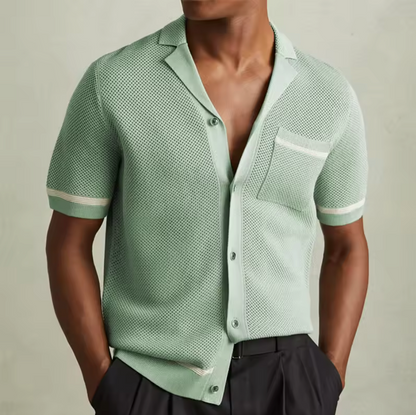 STRIPE KNIT SHIRT