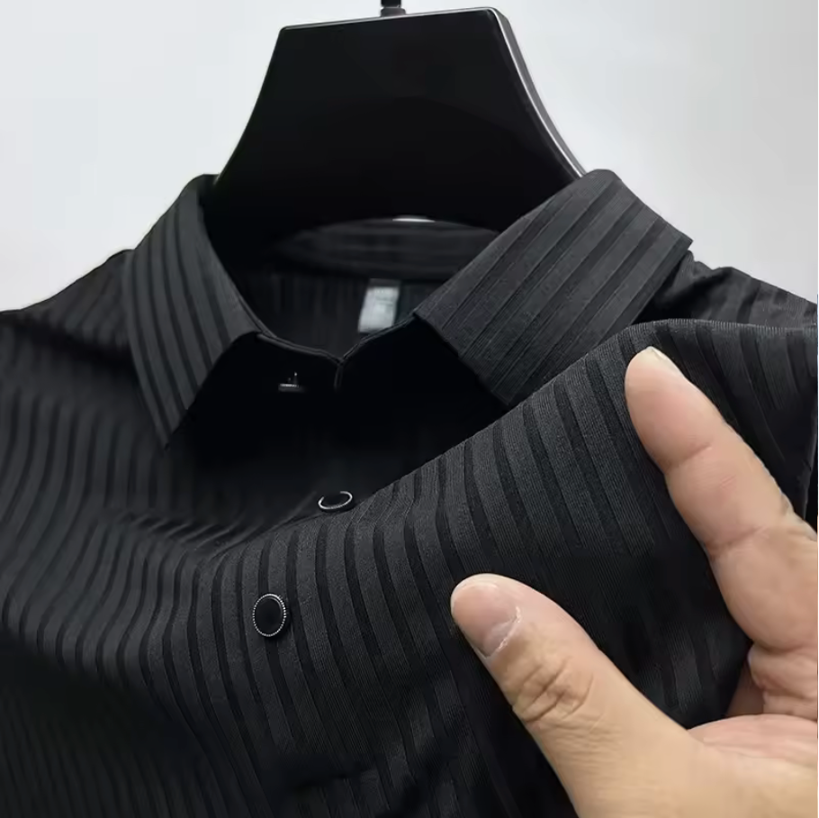 LUXE STRIPE POLO