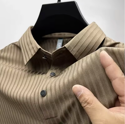 LUXE STRIPE POLO