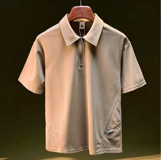 HALF-ZIP CASUAL POLO