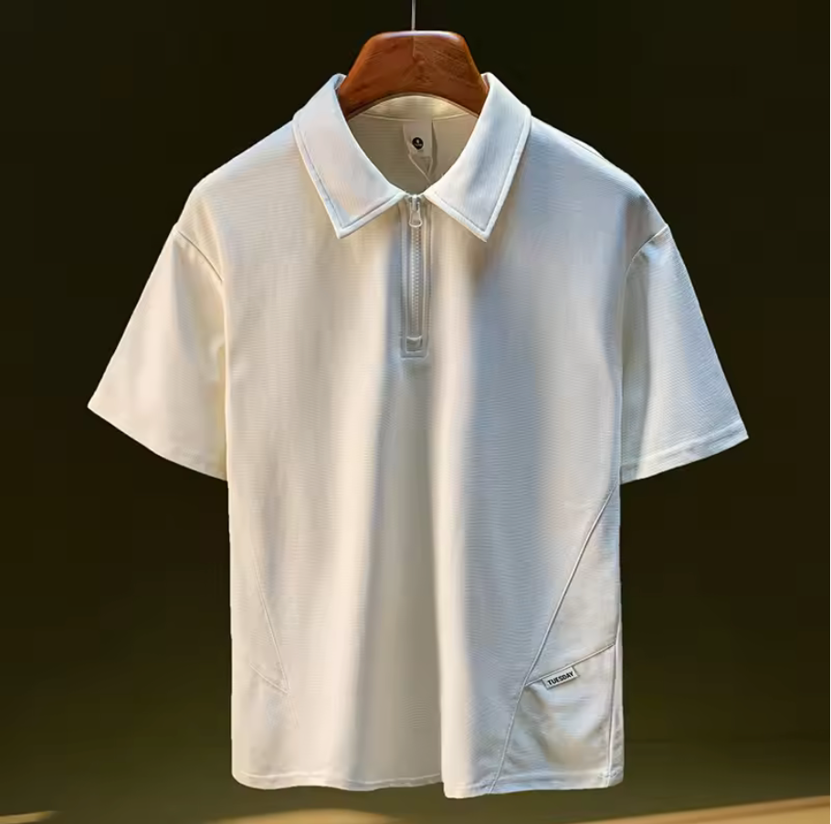 HALF-ZIP CASUAL POLO