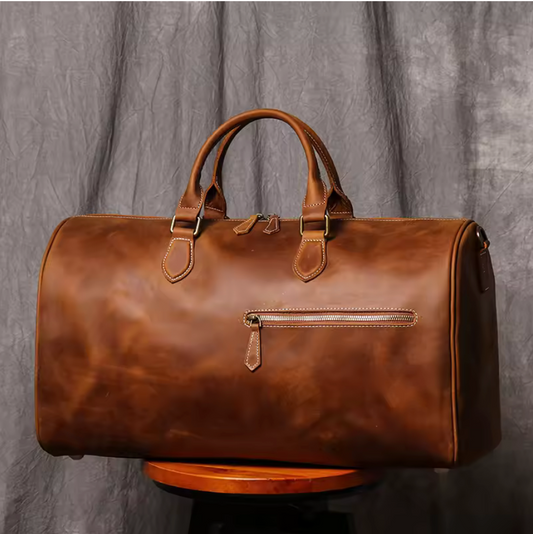 TRAVEL LEATHER DUFFLE BAG