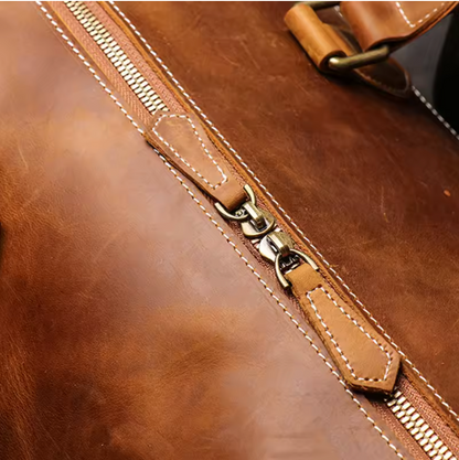 TRAVEL LEATHER DUFFLE BAG