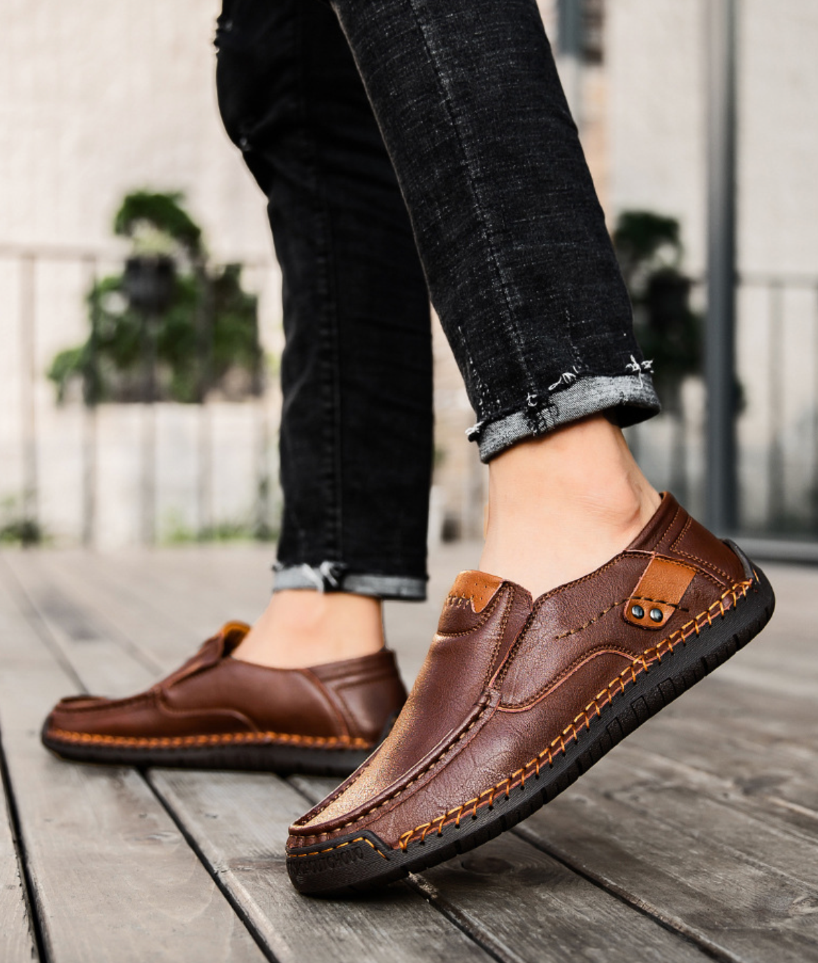 HANDMADE LEATHER LOAFERS