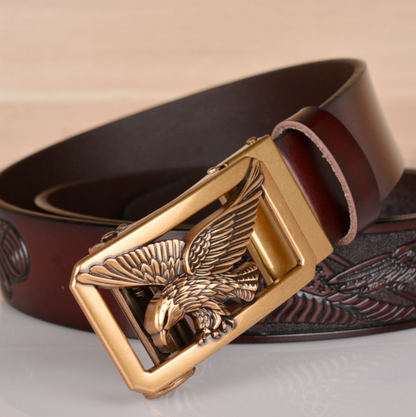 RUGGED EAGLE LEATHER BELT