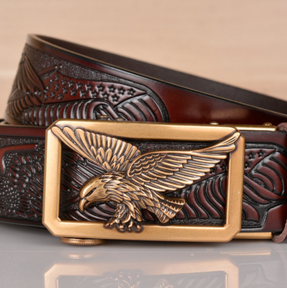 RUGGED EAGLE LEATHER BELT