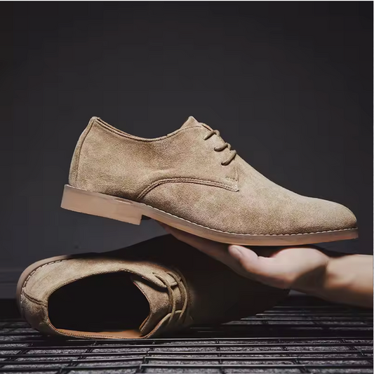 SUEDE LEATHER OXFORD SHOES