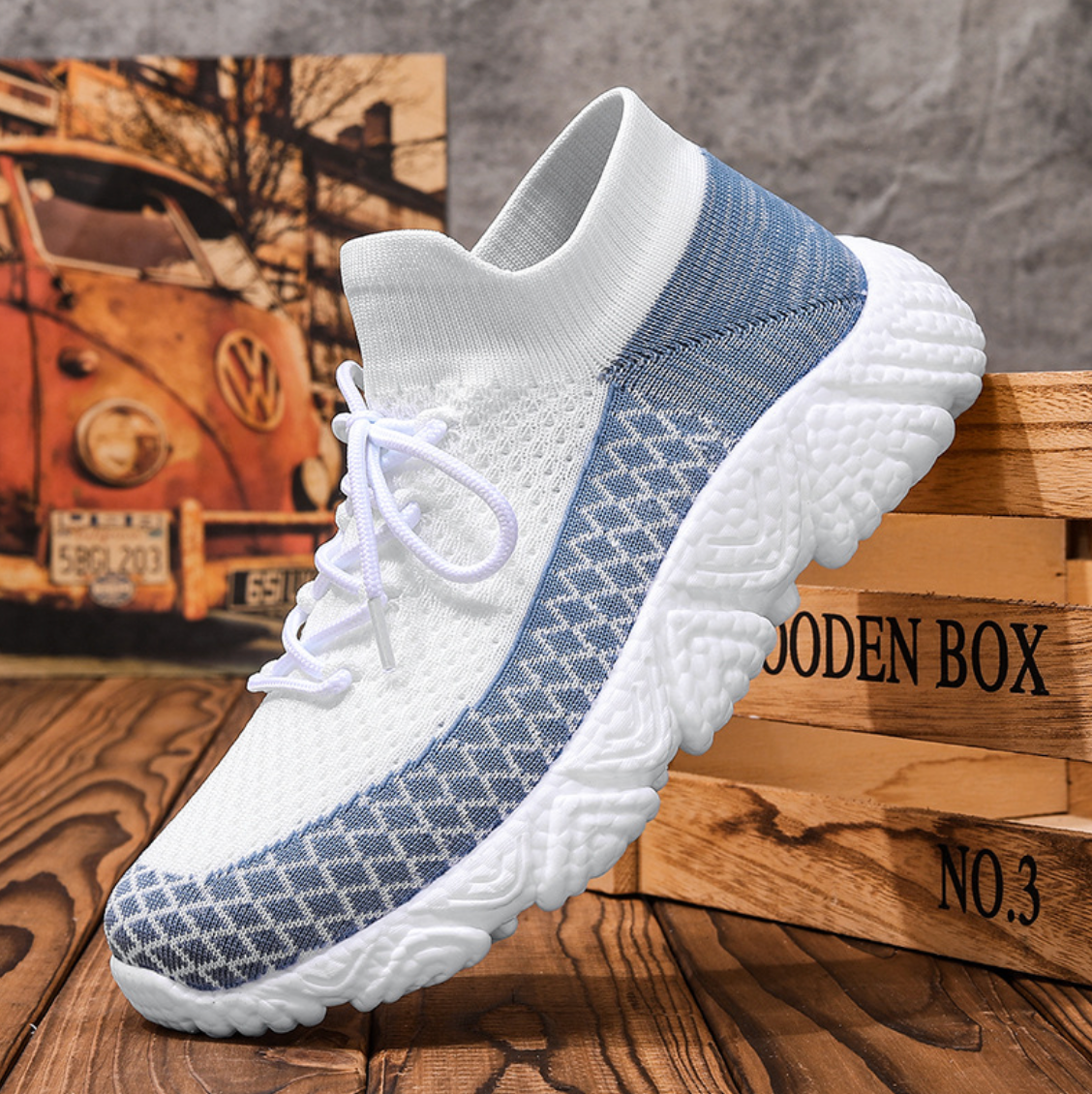 THICK SOLED SLIP ON SNEAKERS