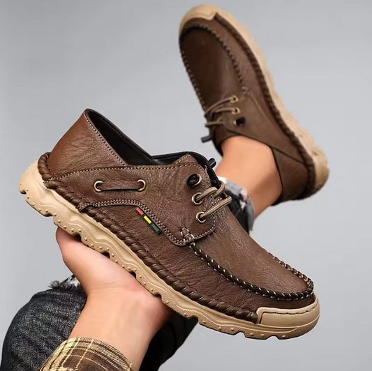 LEATHER CASUAL BOATING SHOES