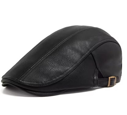 VINTAGE LEATHER BERET