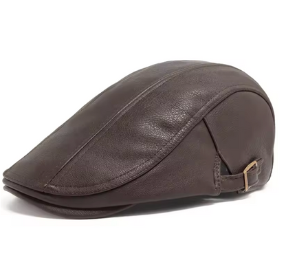 VINTAGE LEATHER BERET