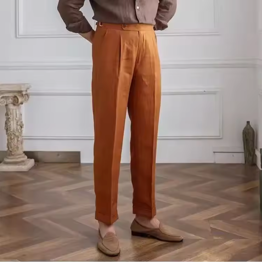 LINEN 100% SUIT TROUSER