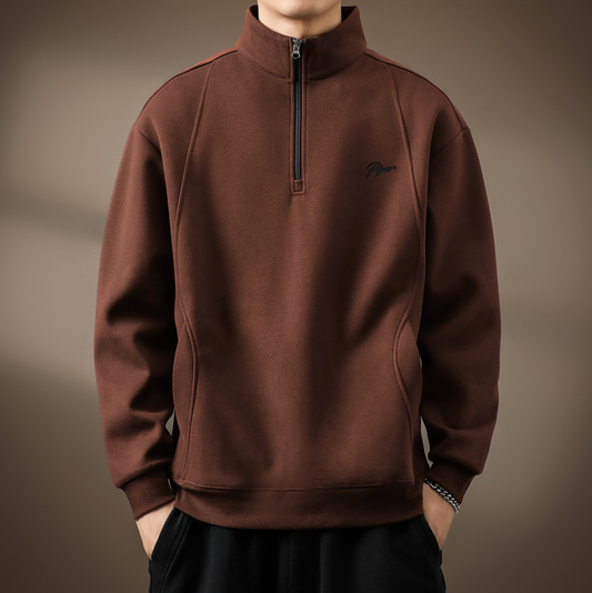 STAND-UP COLLAR SWEATER