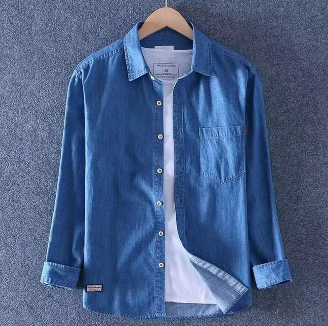 LONG SLEEVE DENIM SHIRT