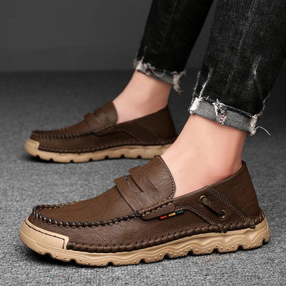 LEATHER FORMAL SLIP ON SHOES