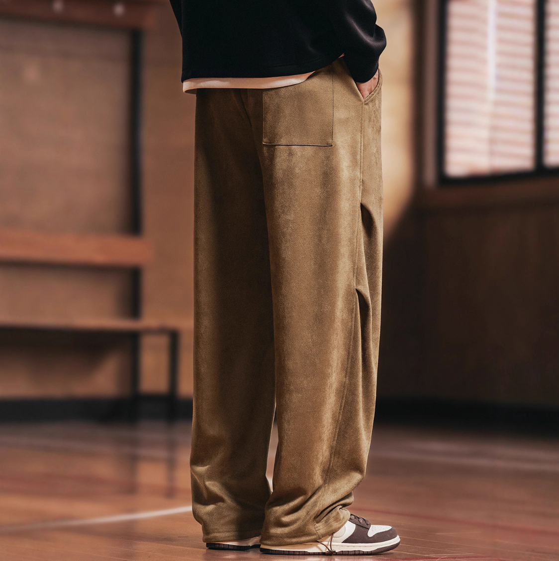 TRAVEL SUEDE COMFORTABLE TROUSERS