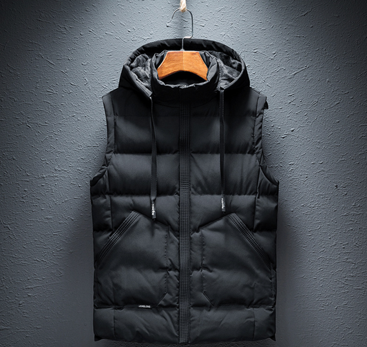 CASUAL HOODED DOWN VEST