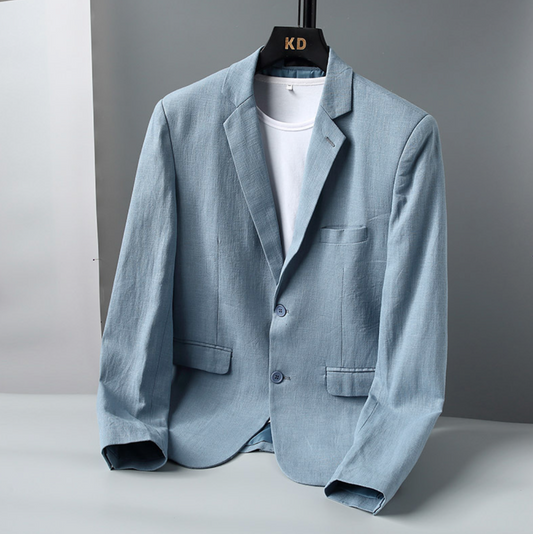 HIGH-END SLIM LINEN BLAZER