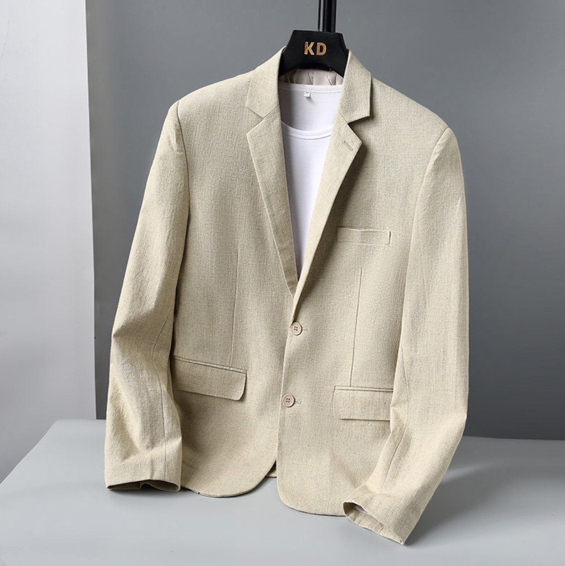 HIGH-END SLIM LINEN BLAZER