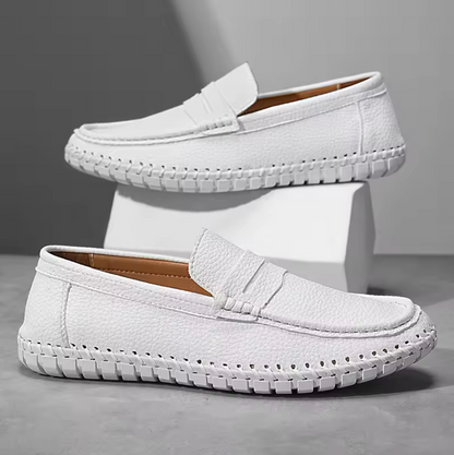 HANDMADE LEATHER SLIP-ON LOAFERS