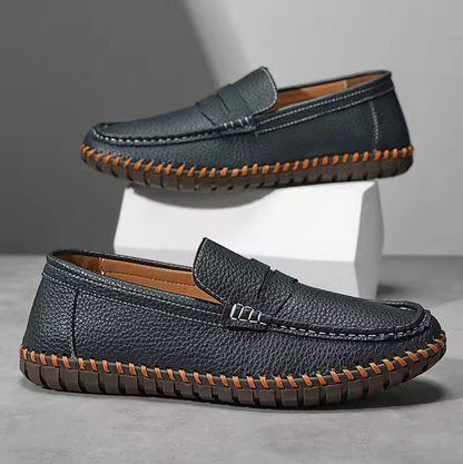 HANDMADE LEATHER SLIP-ON LOAFERS