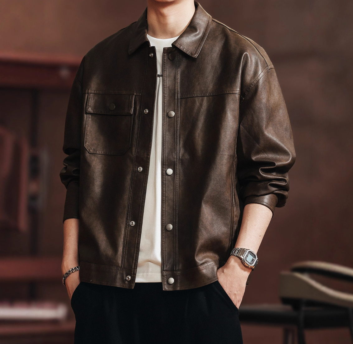 RETRO AMERICAN LEATHER JACKET