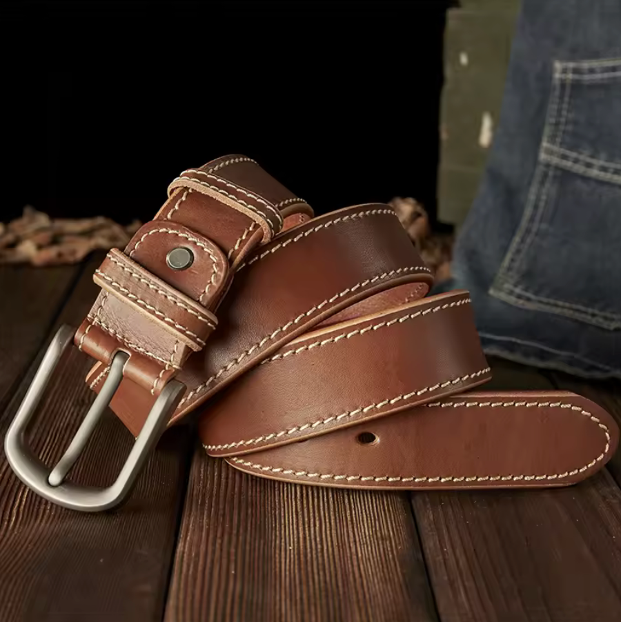HANDMADE THICKENED GENUINE LEATHER BELT