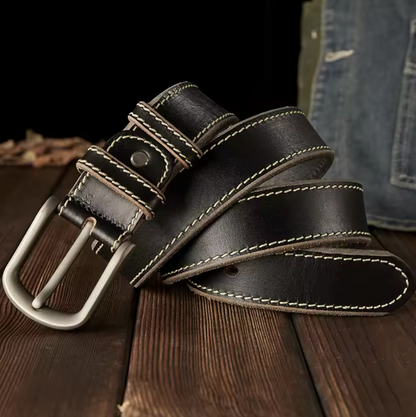 HANDMADE THICKENED GENUINE LEATHER BELT