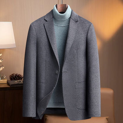 LUXURY SILK WOOL BLAZER