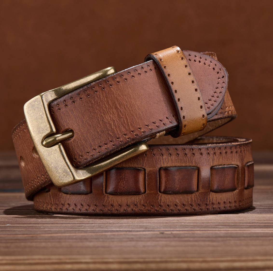 SOLID AMERICAN COWHIDE BELT
