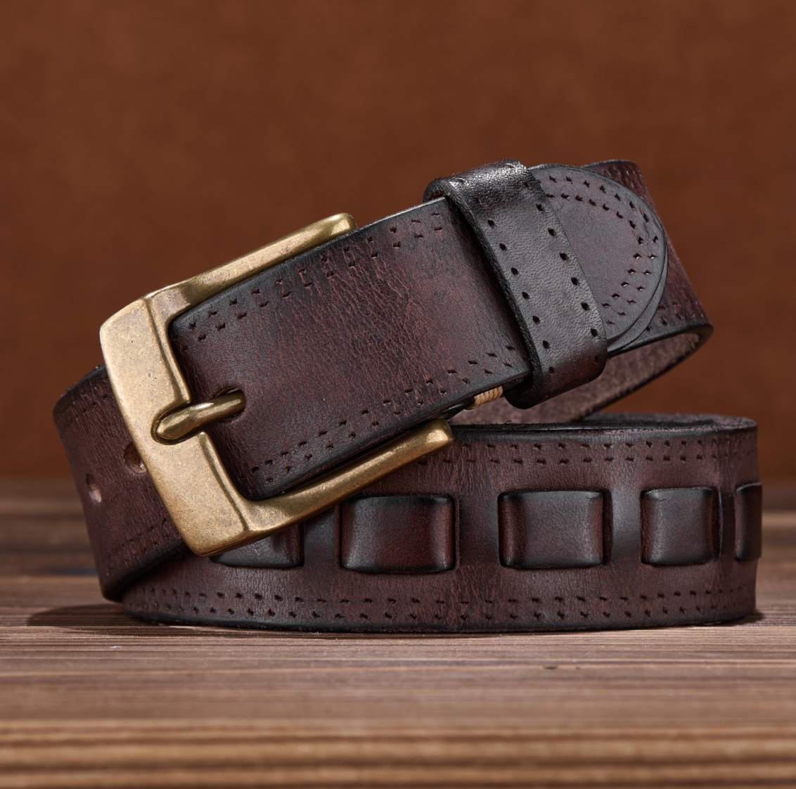 SOLID AMERICAN COWHIDE BELT