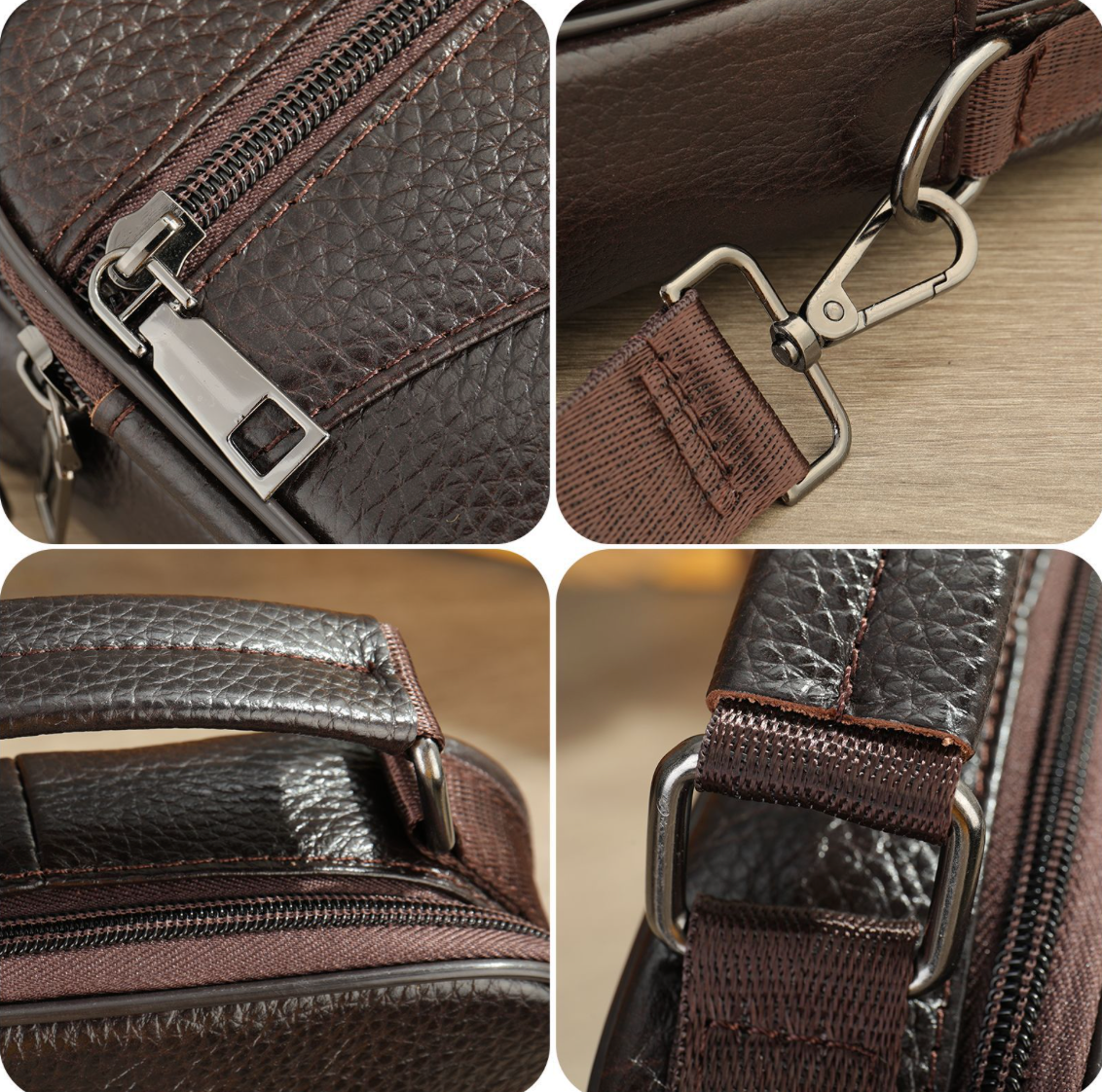 GENUINE LEATHER SHOULDER BAG