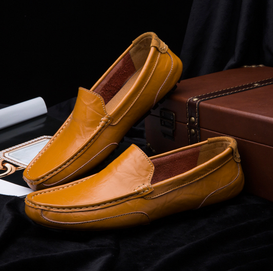 ELEGANT LEATHER SLIP ON