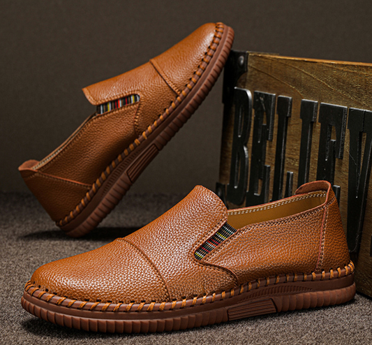 CASUAL SOFT LEATHER SLIP ON