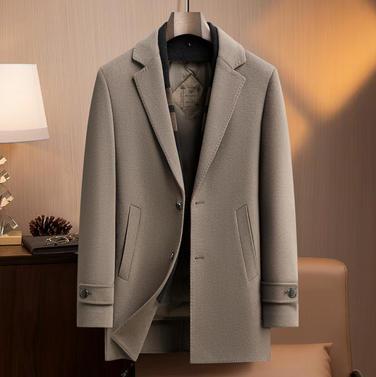 CLASSY GENTLEMAN WOOL DOWN COAT