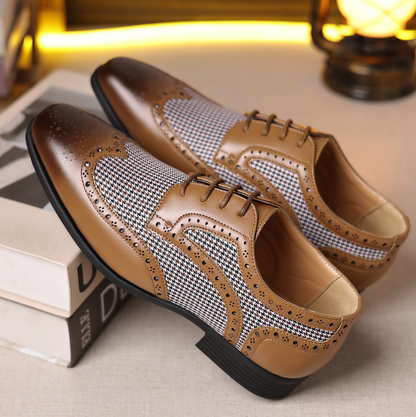 OXFORD FASHION HOUNDSTOOTH SHOES