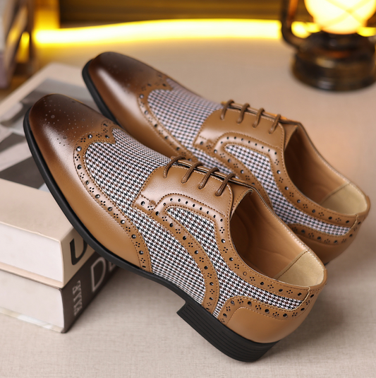 OXFORD FASHION HOUNDSTOOTH SHOES