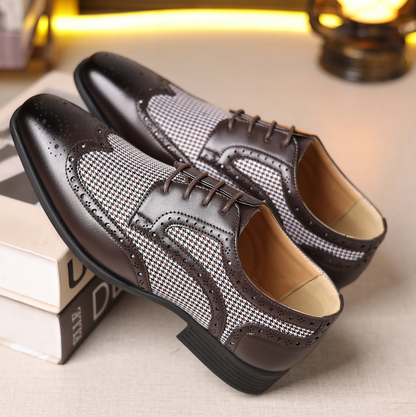 OXFORD FASHION HOUNDSTOOTH SHOES