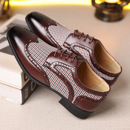 OXFORD FASHION HOUNDSTOOTH SHOES