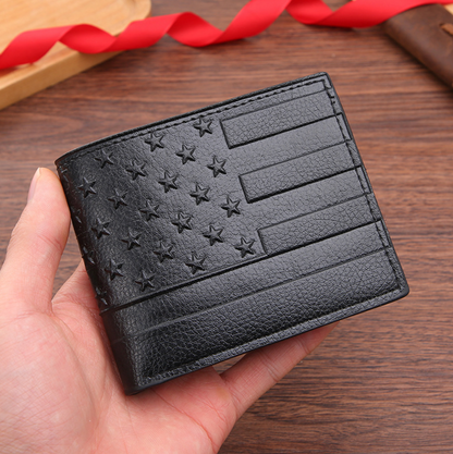 AMERICAN FLAG LEATHER WALLET
