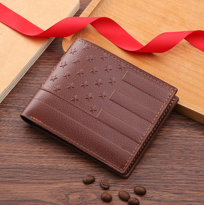 AMERICAN FLAG LEATHER WALLET