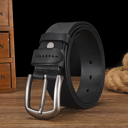 GENUINE LEATHER BUCKLE BELT