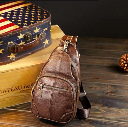 AUTHENTIC LEATHER SHOULDER BAG