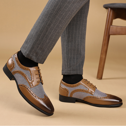 OXFORD FASHION HOUNDSTOOTH SHOES